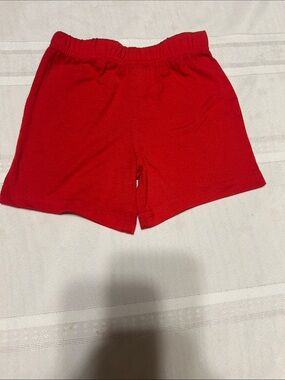 Source Unknown Red Elastic-Waist Kids Shorts